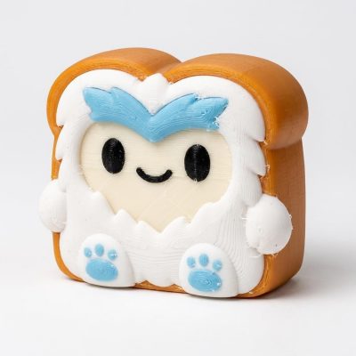 Abominable Snowman Toast Collectible Figurine - Unique Desk Decor for Adults – 3D Printed in Canada — 3D Printed Figurines by 3DCentral