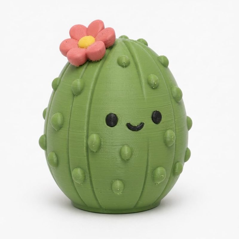 Cactus Eggling Collectible Figurine - Unique Desk Decor for Adults – 3D Printed in Canada