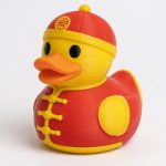 Chinese Heritage Duck Collectible Figurine - Unique Desk Decor for Adults – 3D Printed in Canada