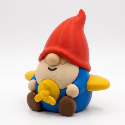 Airplane Gnome Collectible Figurine - Unique Desk Decor for Adults – 3D Printed in Canada — 3D Printed Gnomes by 3DCentral