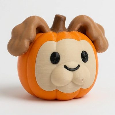 Cockapoo Pumpkin Collectible Figurine - Unique Desk Decor for Adults – 3D Printed in Canada — 3D Printed Seasonal by 3DCentral