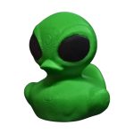 Alien Duck Figurine UFO Space Figurine Cruise Ducks for Hiding Mini Collectible Gift 4x4 Adventure Sci-Fi Desk Decor 3D Printed in Canada