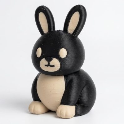 Inverted Bunny Collectible Figurine - Unique Desk Decor for Adults – 3D Printed in Canada — 3D Printed Bunnies by 3DCentral
