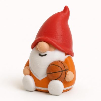 Basketball Gnome Collectible Figurine - Unique Desk Decor for Adults – 3D Printed in Canada — 3D Printed Gnomes by 3DCentral