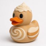 Chai Latte Duck Collectible Figurine - Unique Desk Decor for Adults – 3D Printed in Canada