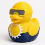 Total Solar Eclipse Duck Collectible Figurine - Unique Desk Decor for Adults – 3D Printed in Canada