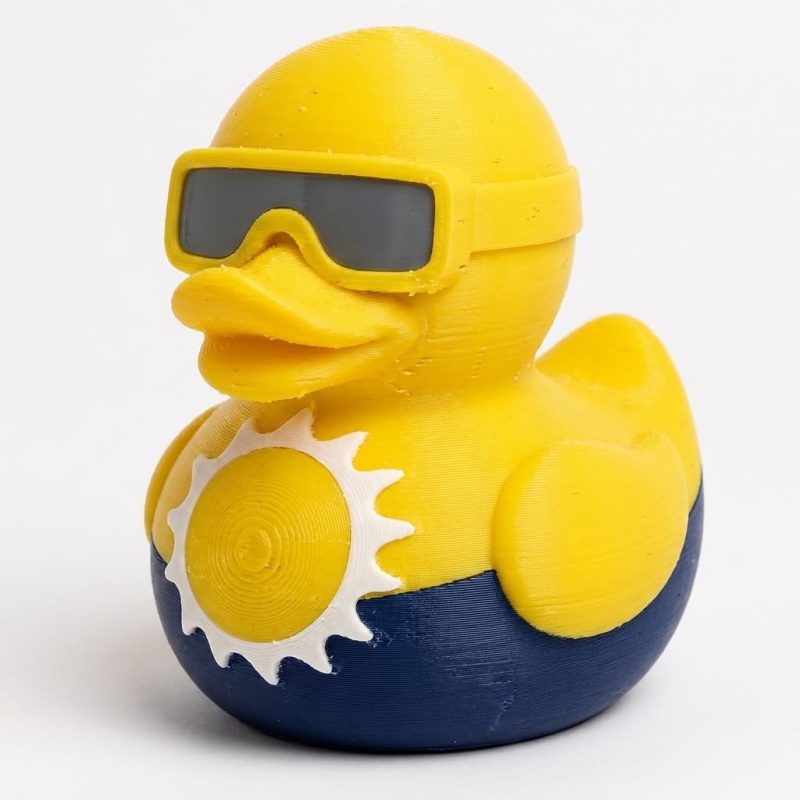 Total Solar Eclipse Duck Collectible Figurine - Unique Desk Decor for Adults – 3D Printed in Canada