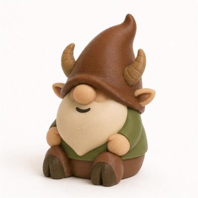 Faun Gnome Buddy Collectible Figurine - Unique Desk Decor for Adults – 3D Printed in Canada — 3D Printed Gnomes by 3DCentral