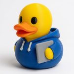 Software Engineer Duck Collectible Figurine - Unique Desk Decor for Adults – 3D Printed in Canada
