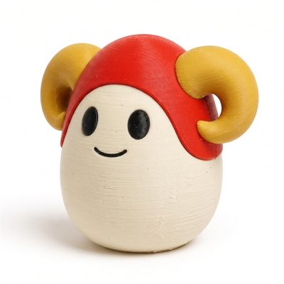 Aries Eggling Collectible Figurine - Unique Desk Decor for Adults – 3D Printed in Canada — 3D Printed Figurines by 3DCentral