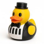 Pianist Duck Collectible Figurine - Unique Desk Decor for Adults – 3D Printed in Canada