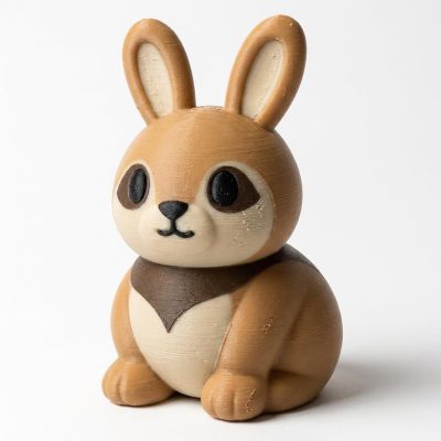 Meerkat Bunny Collectible Figurine - Unique Desk Decor for Adults – 3D Printed in Canada — 3D Printed Bunnies by 3DCentral
