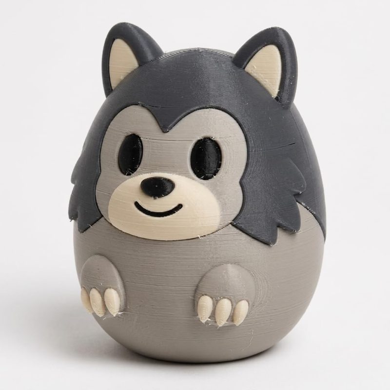 Werewolf Eggling Collectible Figurine - Unique Desk Decor for Adults – 3D Printed in Canada