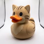 Sand Cat Duck Collectible Figurine - Unique Desk Decor for Adults – 3D Printed in Canada