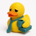 Adulting Struggle Duck Collectible Figurine - Unique Desk Decor for Adults – 3D Printed in Canada