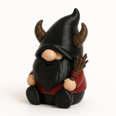 Krampus Gnome Collectible Figurine - Unique Desk Decor for Adults – 3D Printed in Canada — 3D Printed Gnomes by 3DCentral