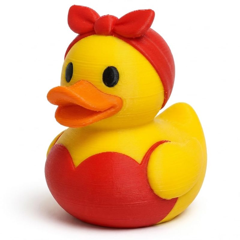 Pin-Up Duck Collectible Figurine - Unique Desk Decor for Adults – 3D Printed in Canada