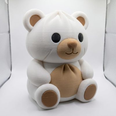 Dumpling Teddy Bear Cub Collectible Figurine - Unique Desk Decor for Adults – 3D Printed in Canada — 3D Printed Bears by 3DCentral