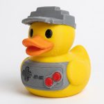Retro Gamer Duck Collectible Figurine - Unique Desk Decor for Adults – 3D Printed in Canada