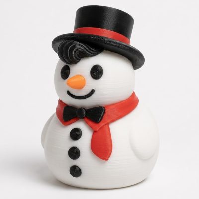 Rockabilly Fancy Snowman Collectible Figurine - Unique Desk Decor for Adults – 3D Printed in Canada — 3D Printed Figurines by 3DCentral