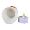 3D Printed Collectible Figurine - Bitcoin Wax Candle Tealight Holder | Includes LED Tealight (No Battery) | Crypto-Themed Night Light & Desk Accent 3D Printed in Canada