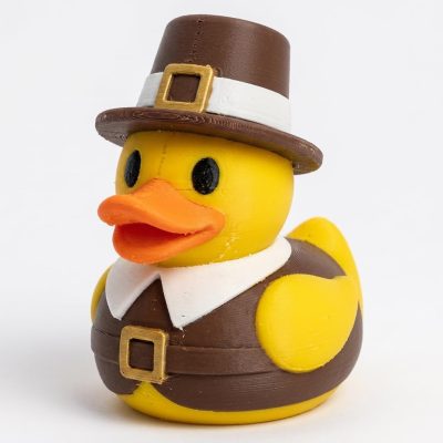 Pilgrim Duck Collectible Figurine - Unique Desk Decor for Adults – 3D Printed in Canada — 3D Printed Ducks by 3DCentral