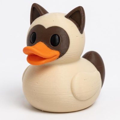 Himalayan Cat Duck Collectible Figurine - Unique Desk Decor for Adults – 3D Printed in Canada — 3D Printed Ducks by 3DCentral