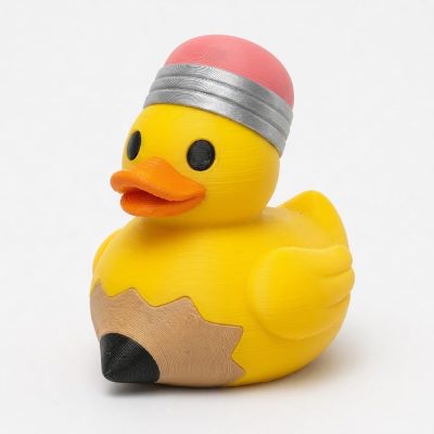 No. 2 Pencil Duck Collectible Figurine - Unique Desk Decor for Adults – 3D Printed in Canada — 3D Printed Ducks by 3DCentral