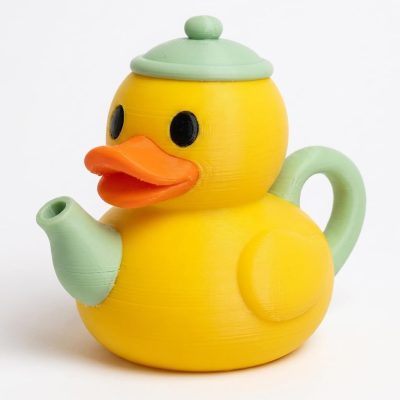 Teapot Duck Collectible Figurine - Unique Office Decor for Adults – 3D Printed in Canada — 3D Printed Ducks by 3DCentral