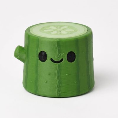 Cucumber Tree Stump Collectible Figurine - Unique Desk Decor for Adults – 3D Printed in Canada — 3D Printed Figurines by 3DCentral
