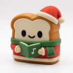 Christmas Caroler Toast Collectible Figurine - Unique Desk Decor for Adults – 3D Printed in Canada