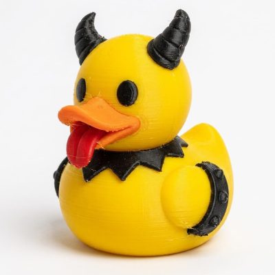 Krampus Duck Collectible Figurine - Unique Shelf Decor for Collectors – 3D Printed in Canada — 3D Printed Ducks by 3DCentral