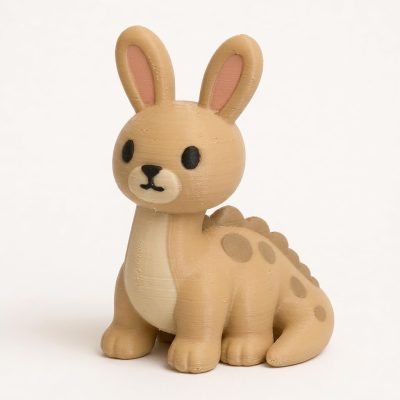 Brachio Bunny Collectible Figurine - Unique Desk Decor for Adults – 3D Printed in Canada — 3D Printed Bunnies by 3DCentral