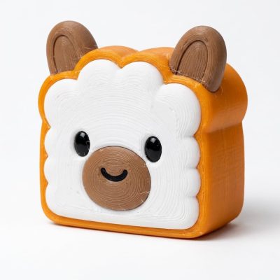 Fluffy Llama Toast Collectible Figurine - Unique Desk Decor for Adults – 3D Printed in Canada — 3D Printed Figurines by 3DCentral