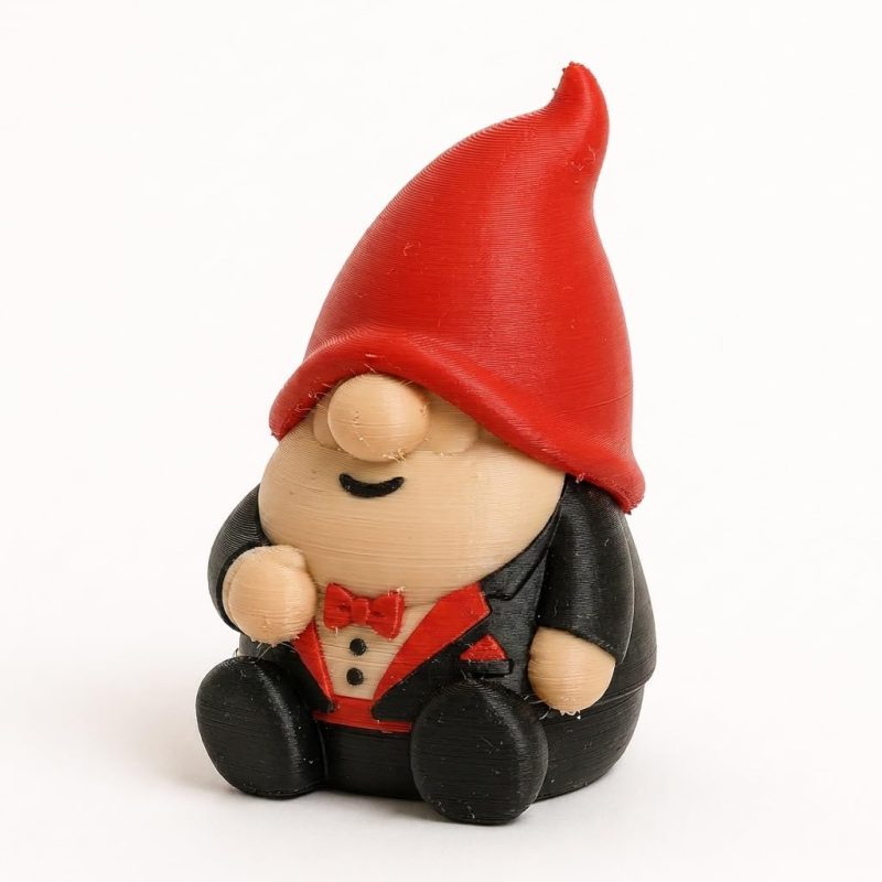 Ballroom Dancer Gnome Collectible Figurine - Unique Desk Decor for Adults – 3D Printed in Canada
