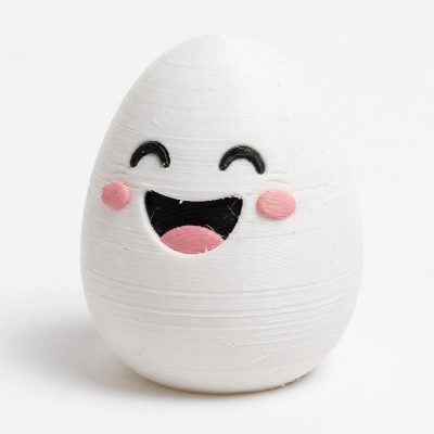 Laughing Egg Eggling Collectible Figurine - Unique Desk Decor for Adults – 3D Printed in Canada — 3D Printed Figurines by 3DCentral