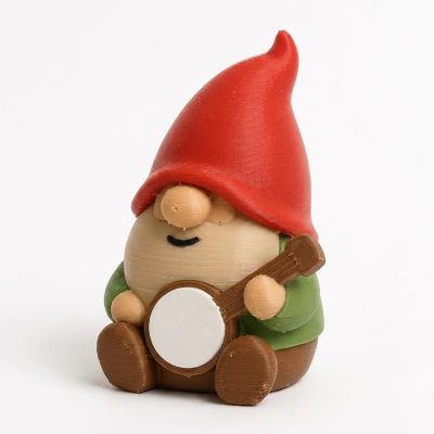 Banjo Gnome Collectible Figurine - Unique Desk Decor for Adults – 3D Printed in Canada — 3D Printed Gnomes by 3DCentral