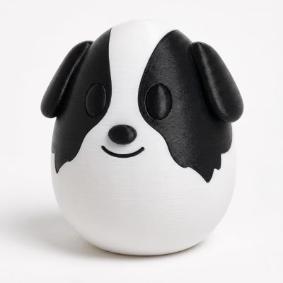 Border Collie Eggling Collectible Figurine - Unique Desk Decor for Adults – 3D Printed in Canada — 3D Printed Figurines by 3DCentral