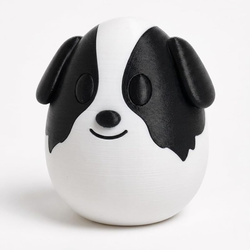 Border Collie Eggling Collectible Figurine - Unique Desk Decor for Adults – 3D Printed in Canada