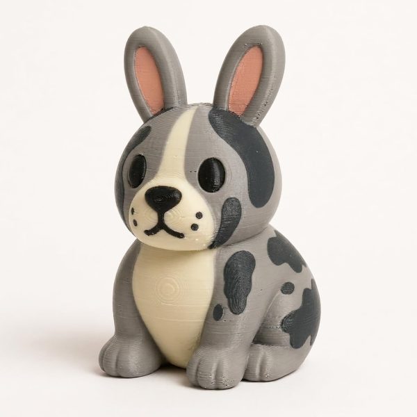 Great Dane Bunny Collectible Figurine – Unique Desk Decor for Adults – 3D Printed in Canada