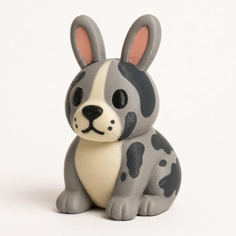 Great Dane Bunny Collectible Figurine - Unique Desk Decor for Adults – 3D Printed in Canada