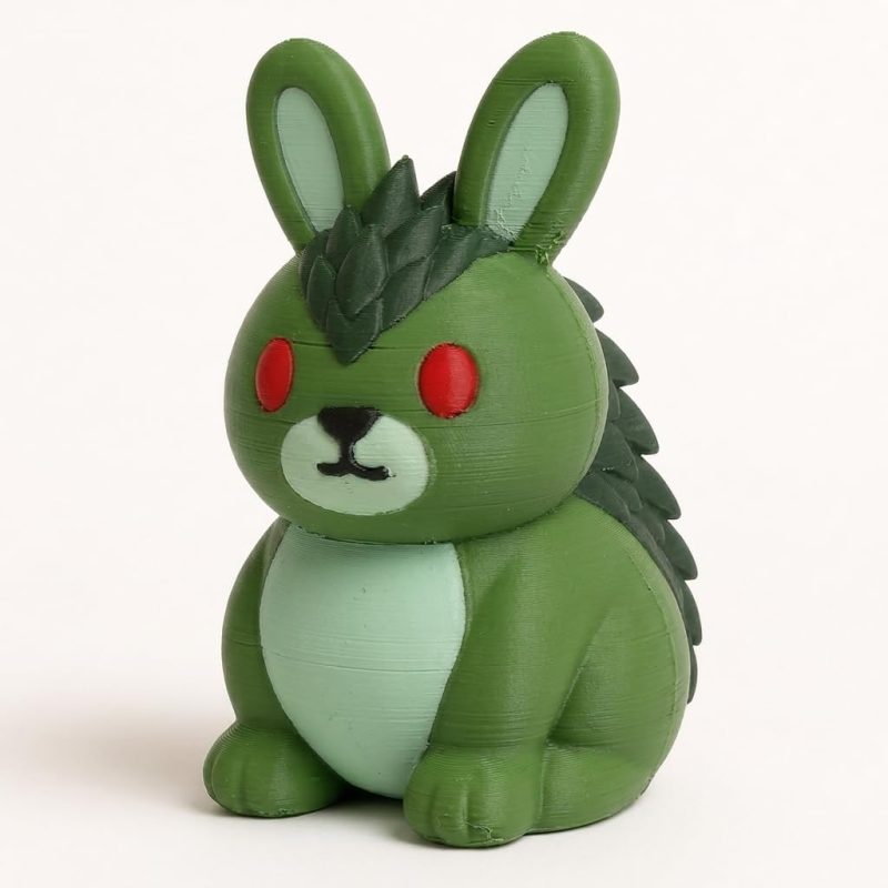 Basilisk Bunny Collectible Figurine - Unique Desk Decor for Adults – 3D Printed in Canada