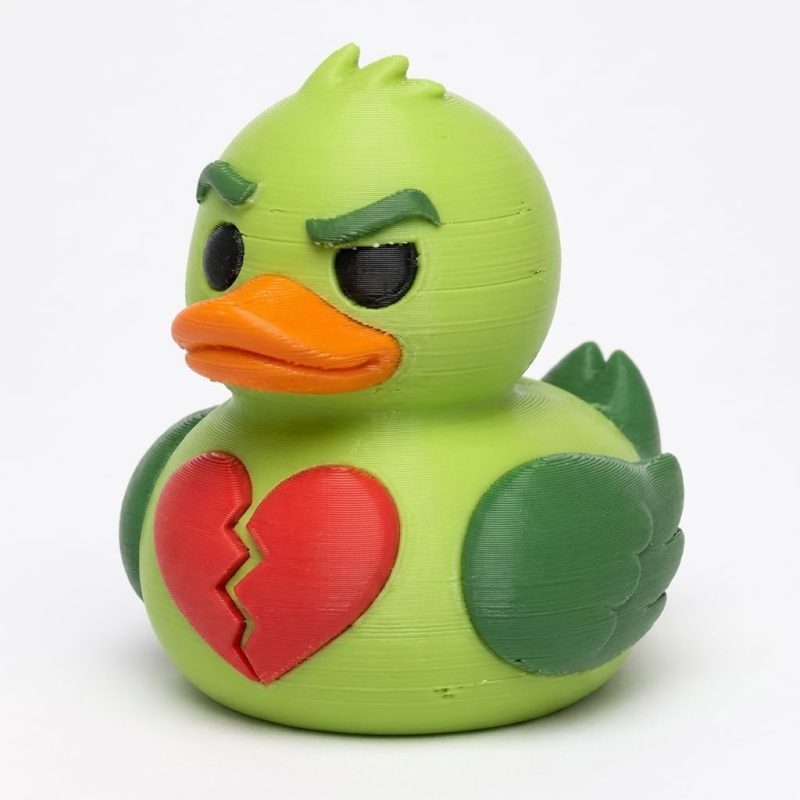 Jealous Ex Duck Collectible Figurine - Unique Desk Decor for Adults – 3D Printed in Canada