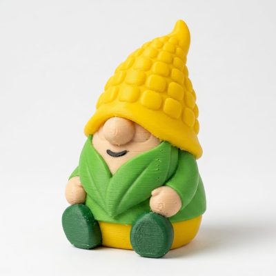 Corn on the Cob Gnome Collectible Figurine - Unique Desk Decor for Adults – 3D Printed in Canada — 3D Printed Gnomes by 3DCentral