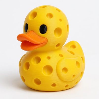 Cheese Wheel Duck Collectible Figurine - Unique Desk Decor for Adults – 3D Printed in Canada — 3D Printed Ducks by 3DCentral
