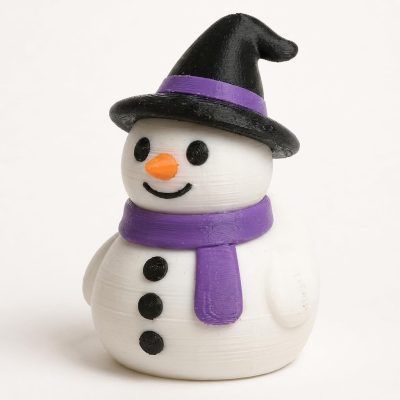 Wizard Snowman Collectible Figurine - Unique Desk Decor for Adults – 3D Printed in Canada — 3D Printed Figurines by 3DCentral