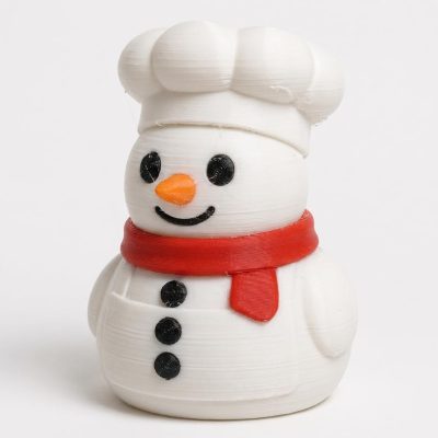 Chef Snowman Collectible Figurine - Unique Desk Decor for Adults – 3D Printed in Canada — 3D Printed Figurines by 3DCentral