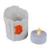 3D Printed Collectible Figurine - Bitcoin Wax Candle Tealight Holder | Includes LED Tealight (No Battery) | Crypto-Themed Night Light & Desk Accent 3D Printed in Canada
