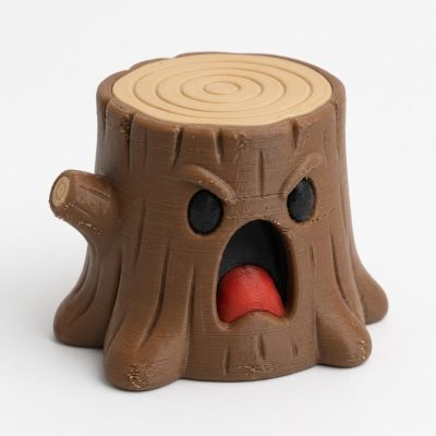 Screaming Tree Stump Collectible Figurine - Unique Desk Decor for Adults – 3D Printed in Canada — 3D Printed Figurines by 3DCentral