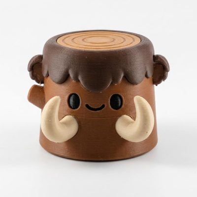 Mammoth Tree Stump Collectible Figurine - Unique Desk Decor for Adults – 3D Printed in Canada — 3D Printed Dinosaurs & Prehistoric by 3DCentral